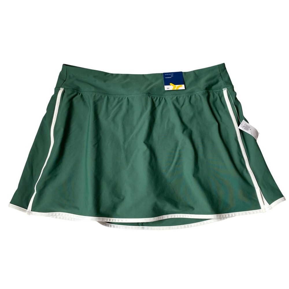 Old Navy Active Powersoft Go-Dry Skort Women 2X Green Prep High Rise Skirt NWT